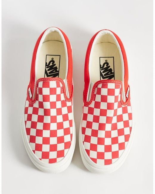 Vans Red Classic Slip-on Trainers