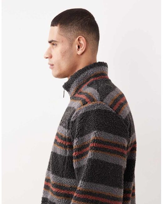 Barbour Black Endmoor Relaxed Fit Fleece for men