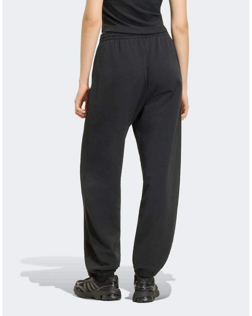 Adidas Originals Black Adidas Kit Small Logo Loose Cuffed Pants