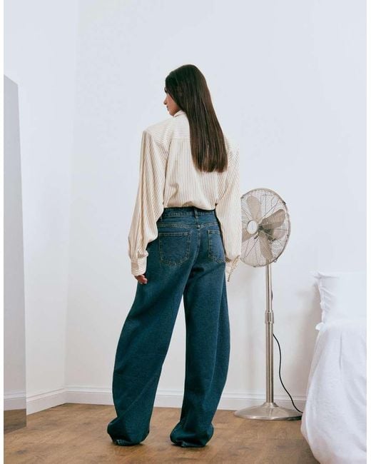 Lioness Blue Horseshoe Barrel Leg Jeans