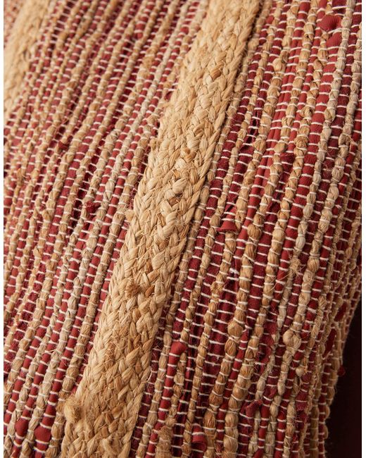 ASOS Natural – mehrfarbig gestreifte tragetasche aus hochwertigem jute-stroh