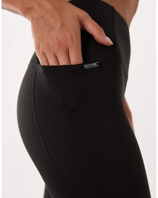 Regatta Black Stretch Outdoor Comfort Contour Leggings
