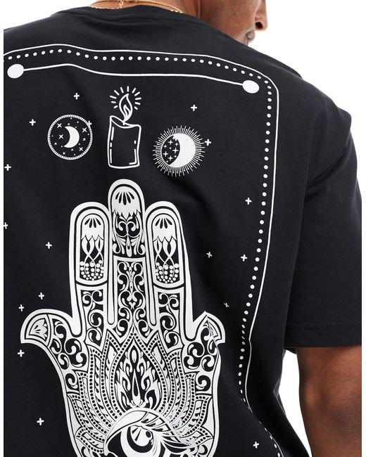 Only & Sons – oversize-t-shirt in Black für Herren