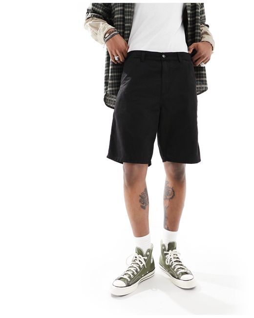 Pantalones cortos s single knee Carhartt de hombre de color Black