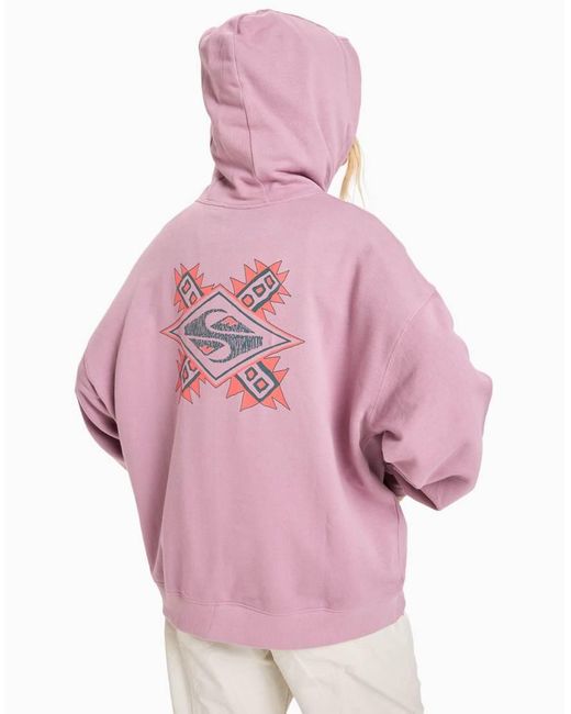 Quiksilver Pink Standard Hoodie