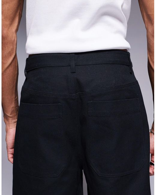 ASOS – mittellange jorts in Gray für Herren