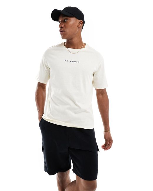 T-shirt oversize avec imprimé carpe koï au dos - beige SELECTED pour homme en coloris Blue