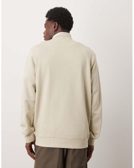 Lyle & Scott Natural Loopback Quarter Zip Sweat for men