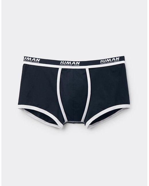 Intimissimi Blue Superior Cotton Boxers With Logo for men