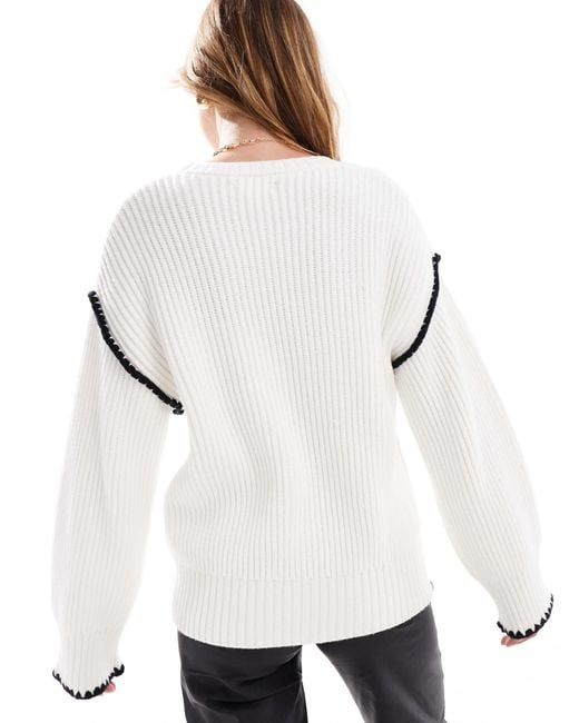 4th & Reckless White – strickpullover
