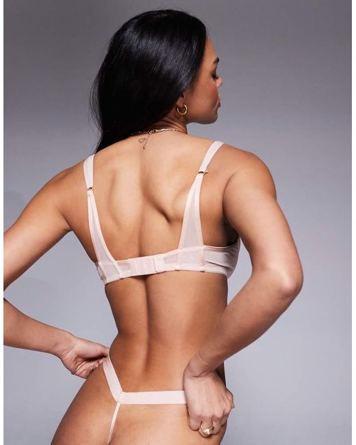 KBX Gray Zadie Non Padded Balcony Bra