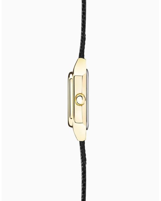 Sekonda Metallic Monica 20Mm Analogue Watch With Alloy Rectangular Case, Leather Strap And Dial
