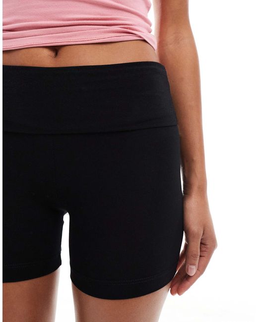 Miss Selfridge White Fold Over Short
