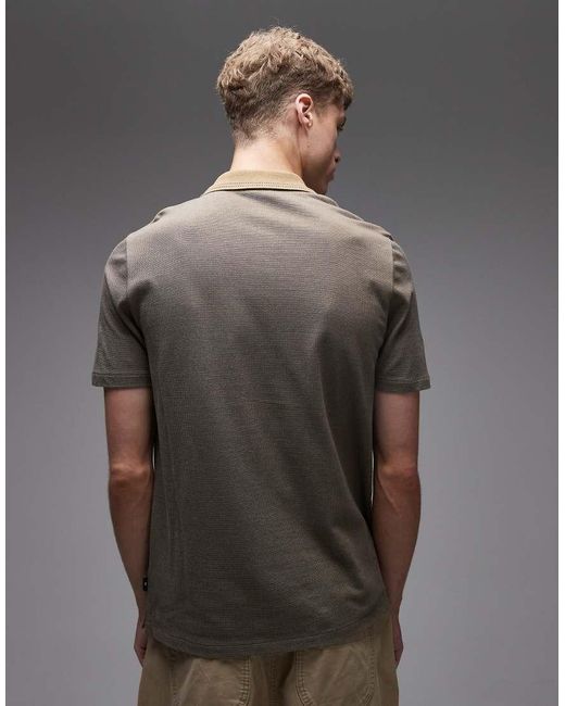 Paul Smith Gray Short Sleeve Jacquard Polo for men