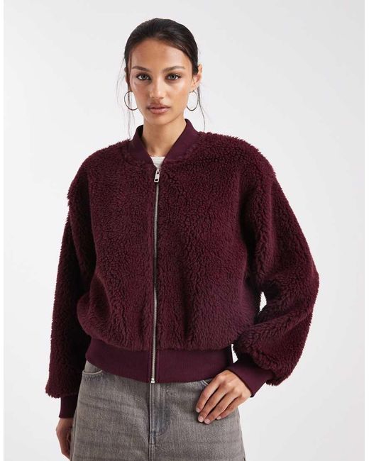 ASOS Red Borg Bomber Jacket
