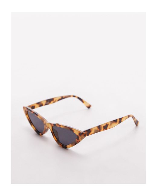 TOPSHOP Multicolor Crocus Angled Cat Eye Sunglasses