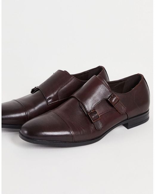 Office Madison Monk Shoes in Brown for Men | Lyst UK
