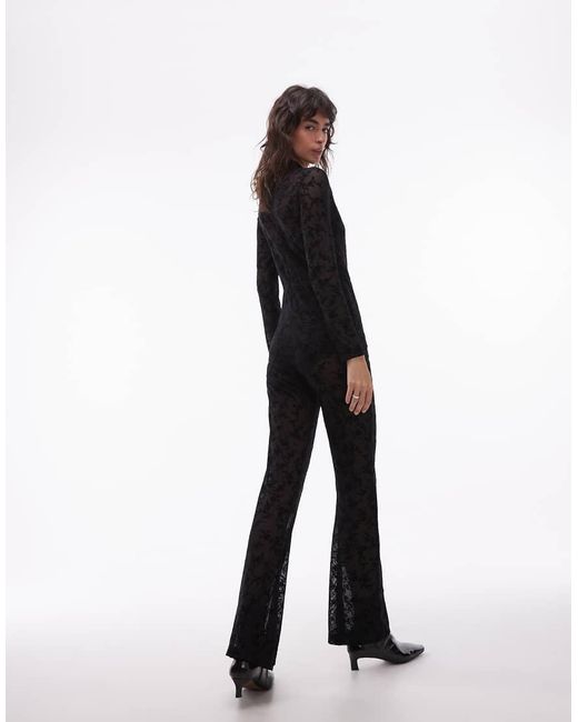 AllSaints White Rylee Flocked Catsuit