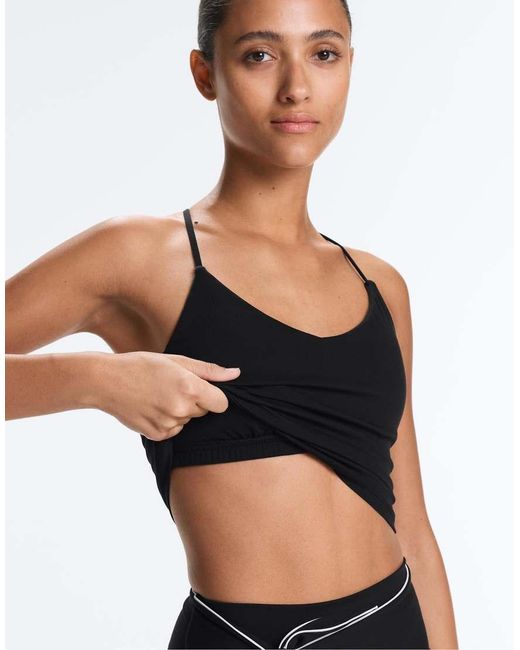 Oysho Blue Comfortlux Tank Top With Adjustable Straps