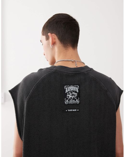 Aape By A Bathing Ape Aape by a bathing ape – ärmelloses kastiges sweatshirt in Black für Herren