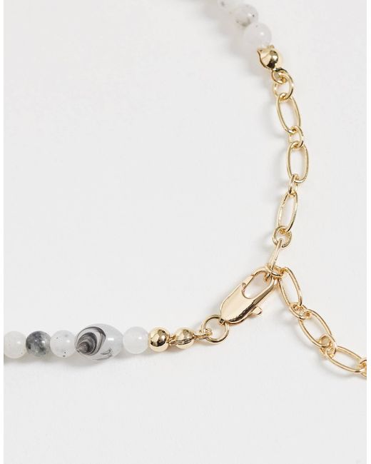 ASOS – perlenkette in White für Herren