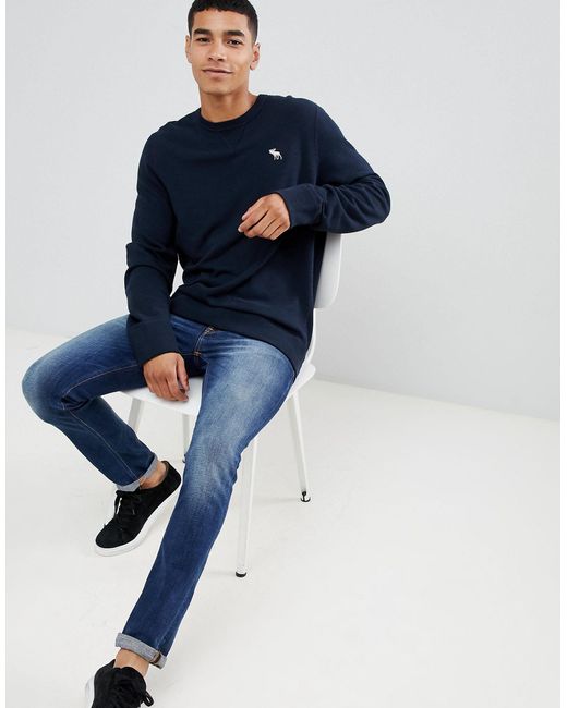 Icon Logo Print Crew Neck Sweatshirt 