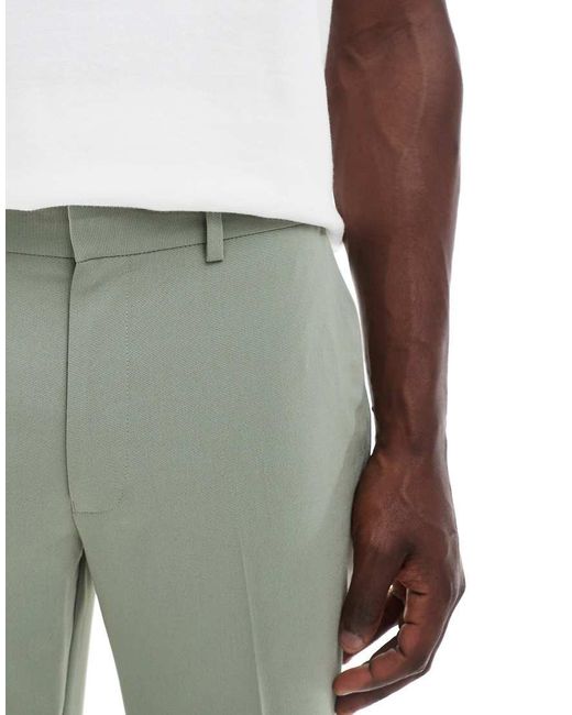ASOS Green Slim Suit Trousers for men