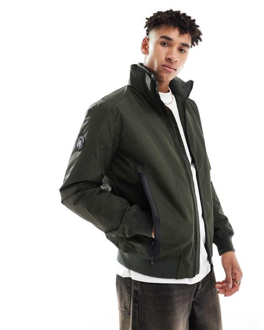 Superdry Black City Harrington Jacket for men