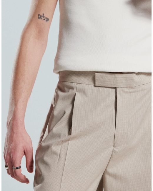 ASOS White Smart Co-ord Oversized Tapered Trousers for men