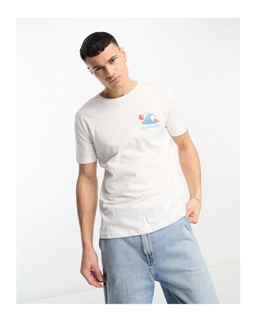 Quiksilver White Ocean Bed T-shirt for men