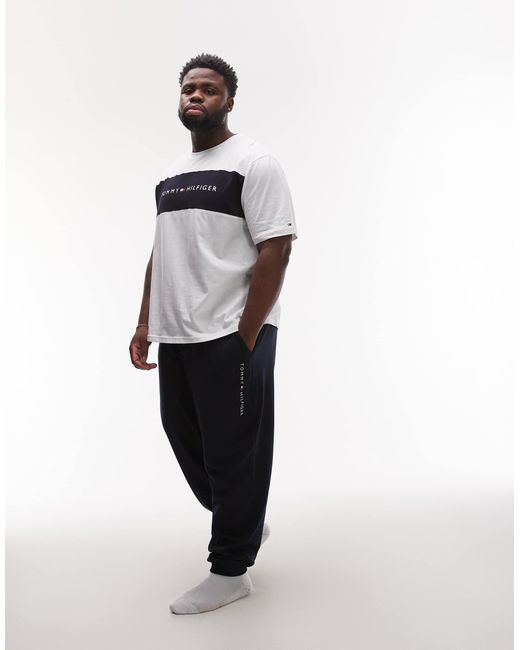 Tommy Hilfiger Plus – original – jogginghose in White für Herren