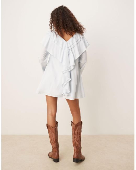 ASOS White – mini-hängerkleid