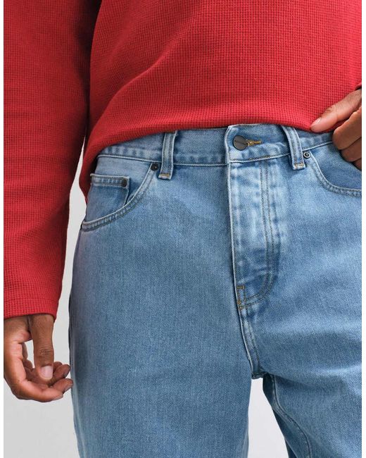 Carhartt Blue Newel Relaxed Tapered Fit Jeans for men