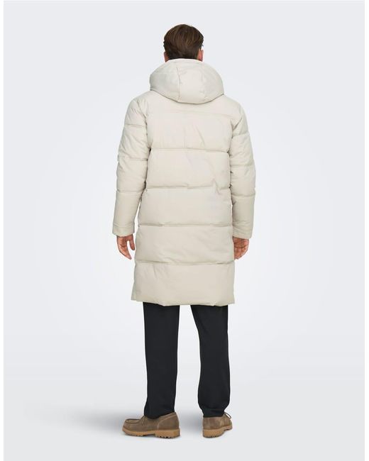 Only & Sons White Coat for men
