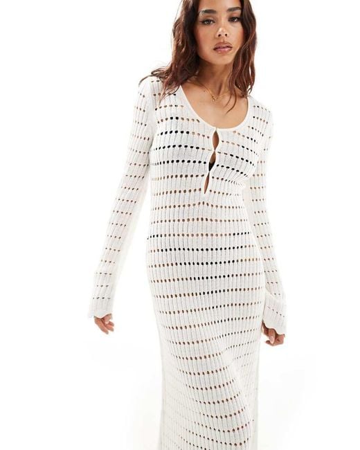 and other stories crochet dress & Other Stories | Crochet Mini Dress | White