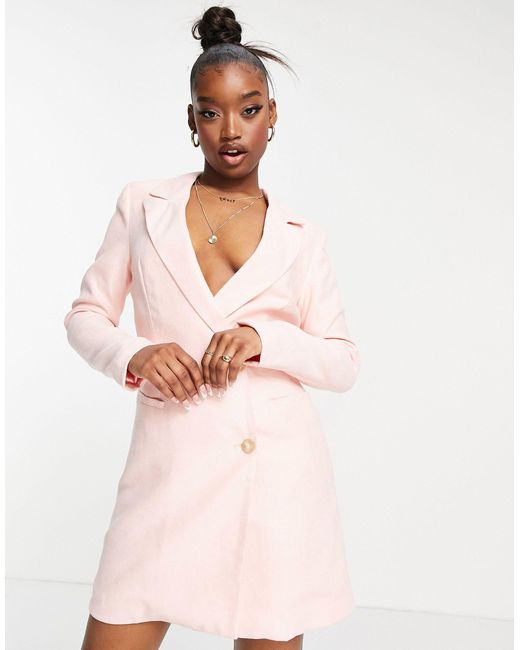 UNIQUE21 Blazer Dress in Pink | Lyst