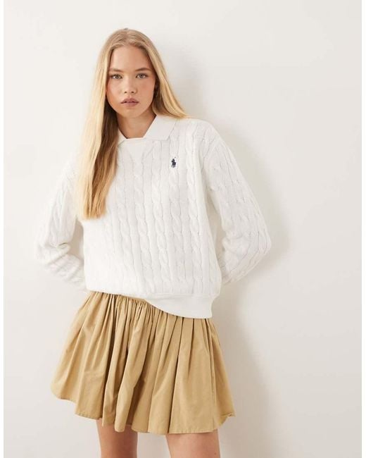 Polo Ralph Lauren Natural Knit Collar Sweater
