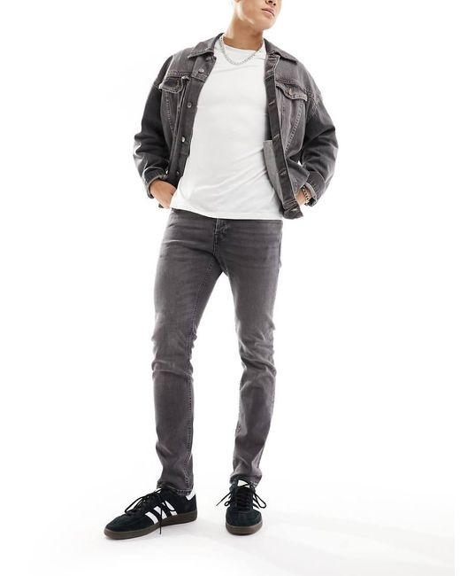 Jack & Jones Gray Glenn Slim Jeans for men