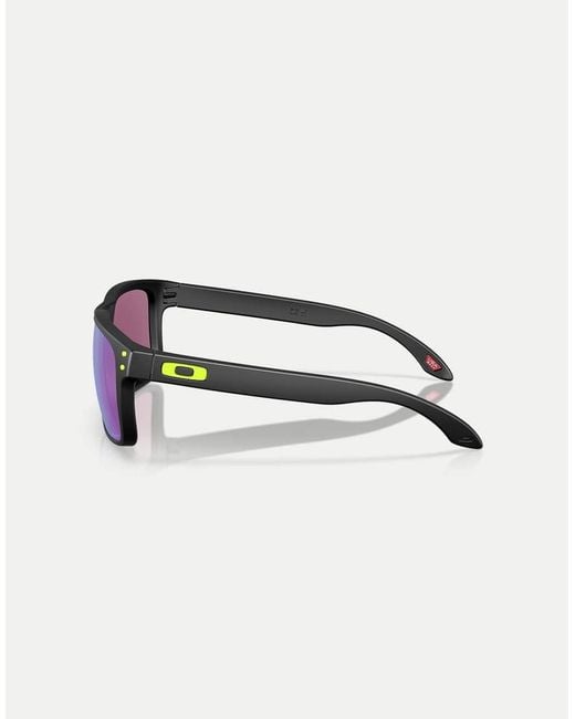 Oakley Green Holbrook Court Collection Square Sunglasses With Mirrored Lens for men