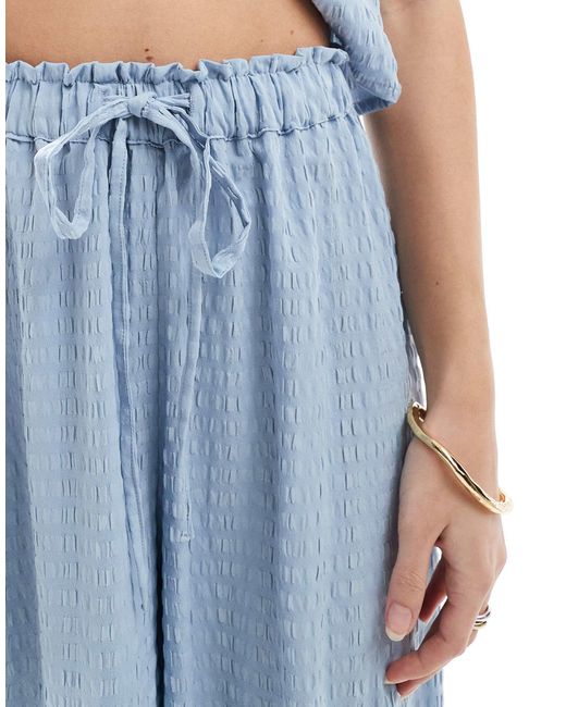 esmé studios Blue – exclusive – strukturierte strandhose