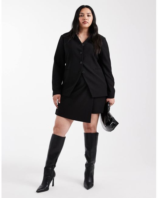Blazer texturé d'ensemble ONLY en coloris Black