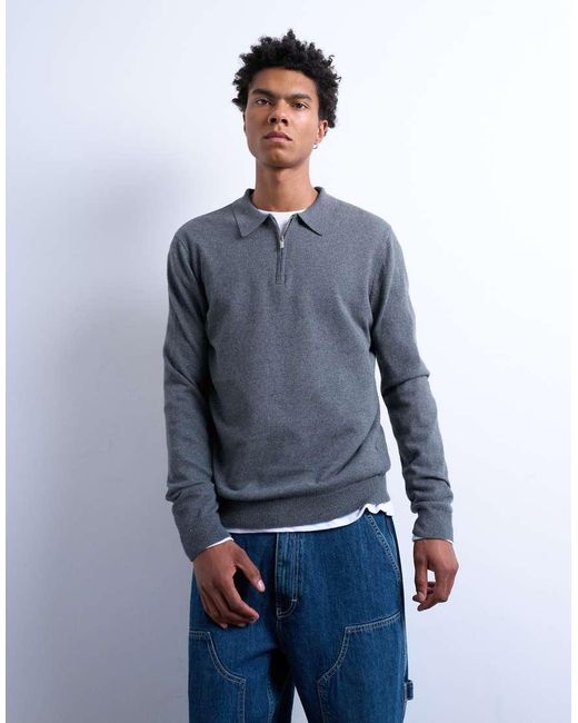 Polo Basic di Topman in Blue da Uomo