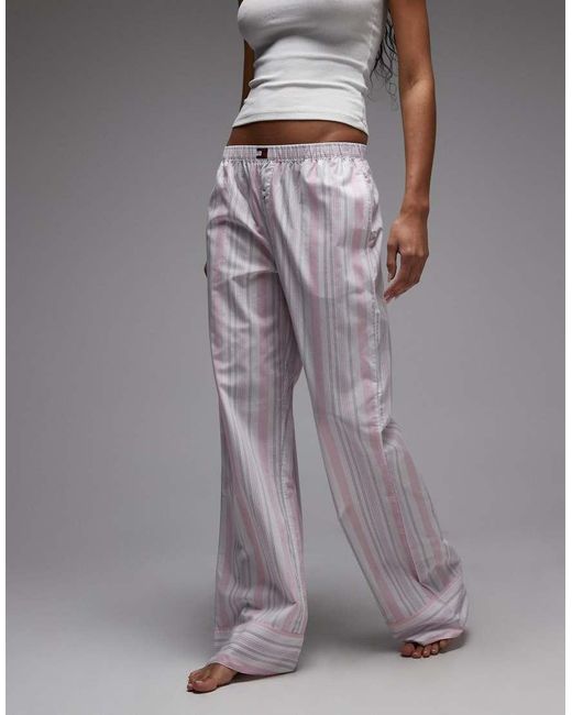 Tommy Hilfiger Gray Heritage Poplin Pyjama Bottoms