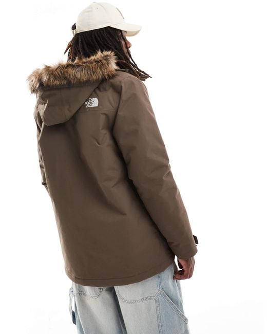 Zaneck - parka à capuche en fausse fourrure The North Face pour homme en coloris Brown