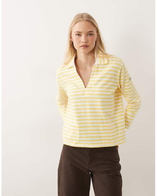 Polo Ralph Lauren Yellow Striped Knit Pullover