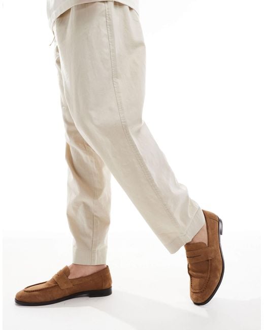Rush - mocassins en daim - fauve Schuh pour homme en coloris Natural