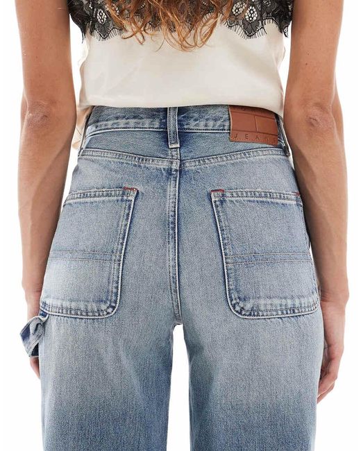 Tommy Hilfiger Blue Layla High Rise Slim Straight Leg Jeans