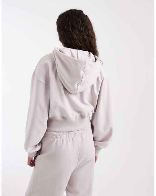Nike Gray Phoenix Fleece Full Zip Hoodie