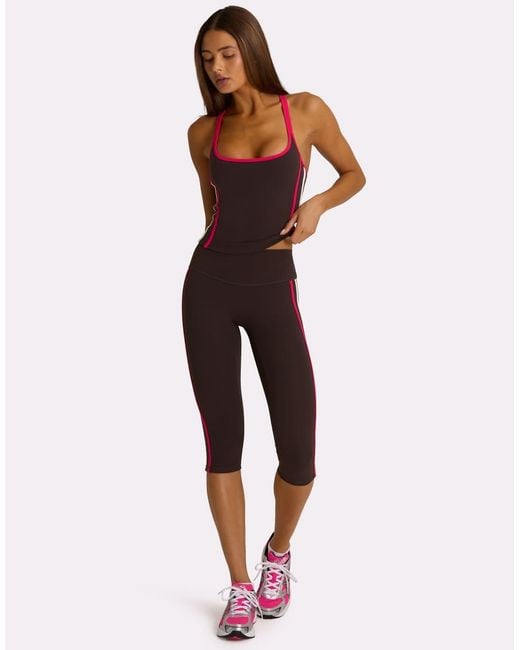 BO+TEE Brown Strappy Cross Back Tank Top Co-Ord