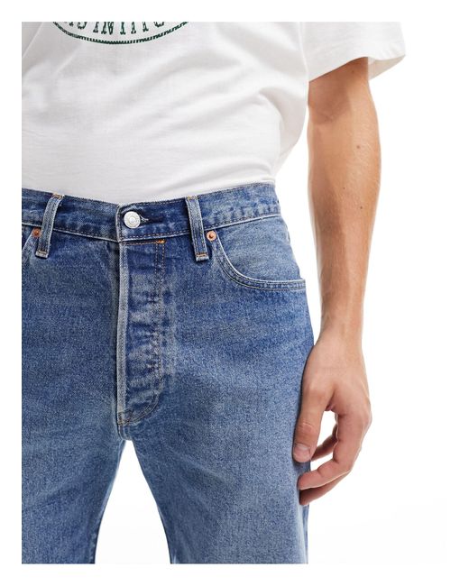 Levi's – 501 original – jeansshorts in Blue für Herren